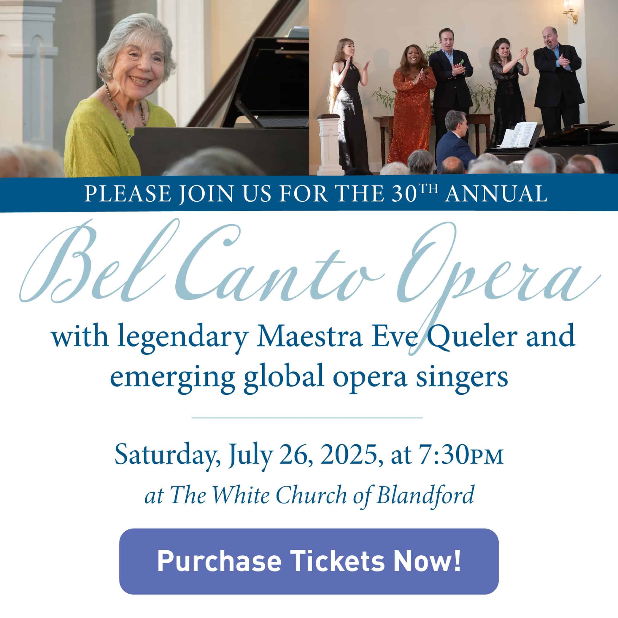 Purchase tickets for the 30th Annual Bel Canto Opera